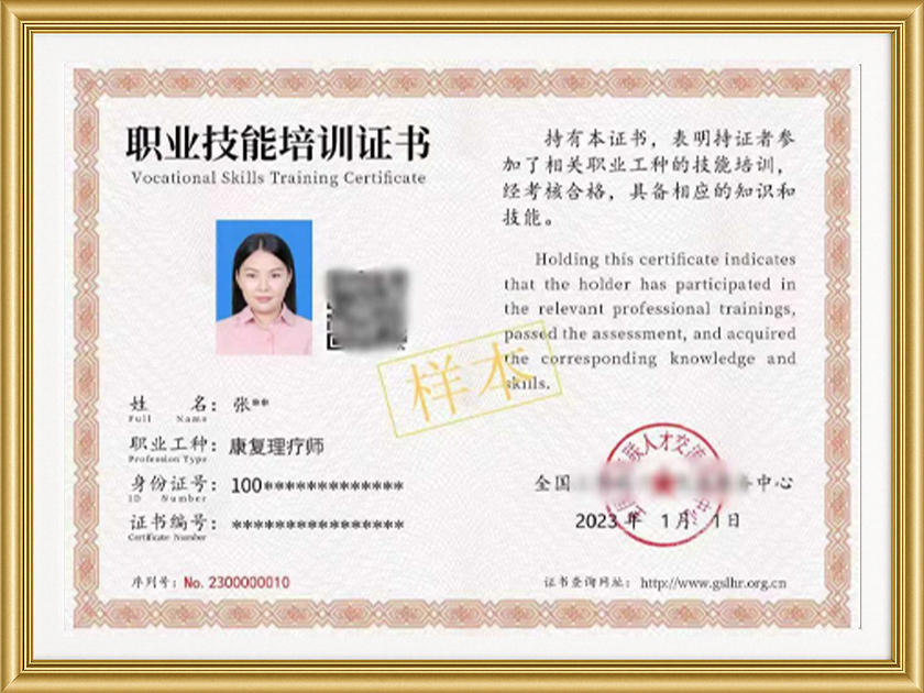 国家级证书组合展示图